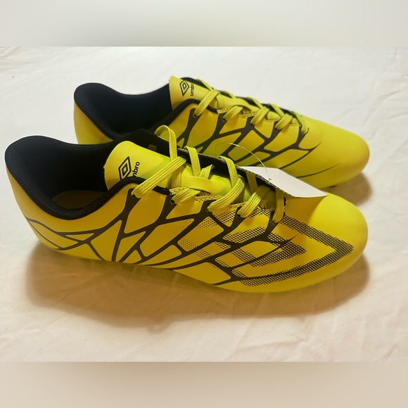 YELLOW UMBRO VELOCITA ALCHEMIST LEAGUE FG MEN'S SOCCER CLEATS - Picture 6 of 11